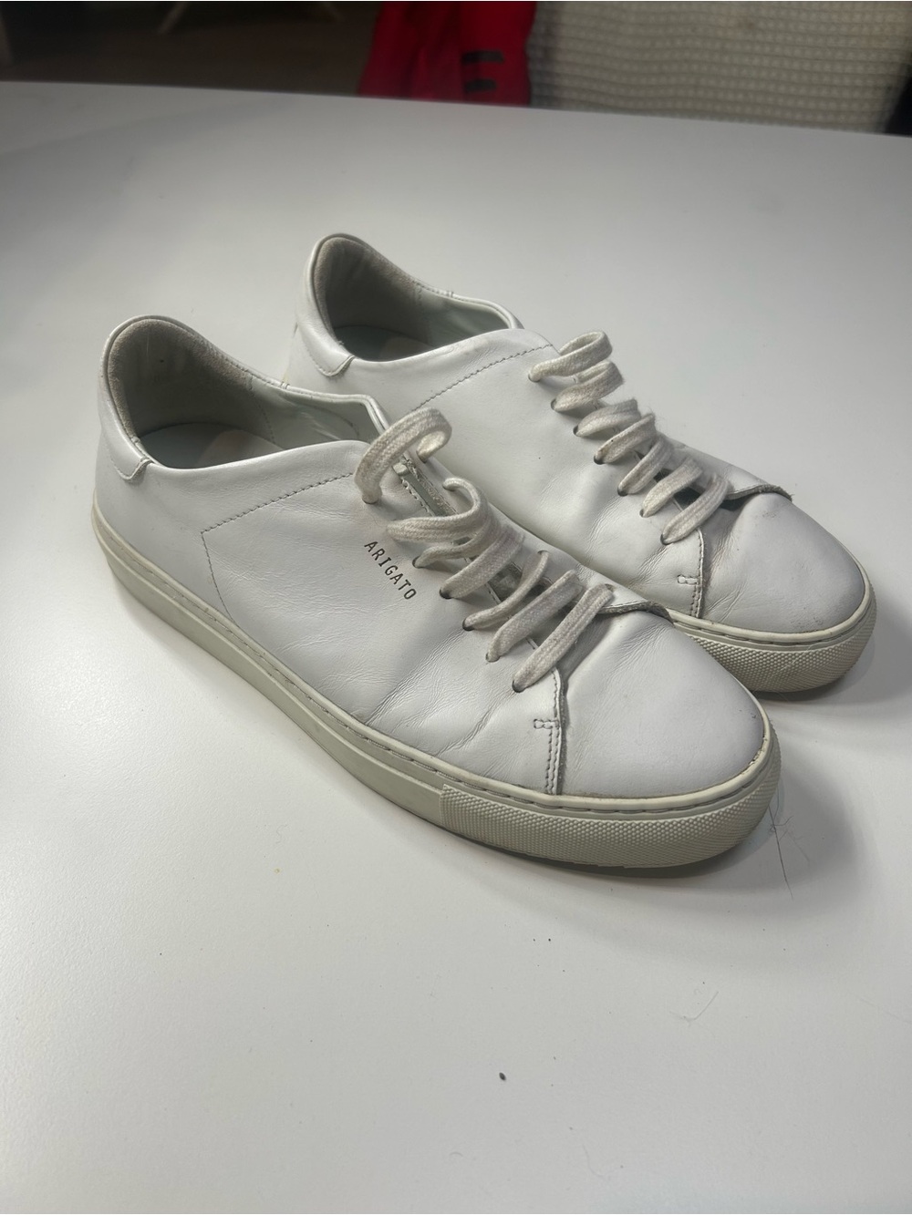 Axel Arigato White Leather Low-Top Sneakers - Men